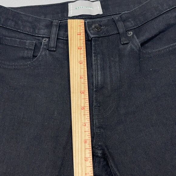 Everlane Jeans Womens 26 Regular Black Wash Skinny Fit Ankle Denim‎ Stretch - Picture 5 of 11